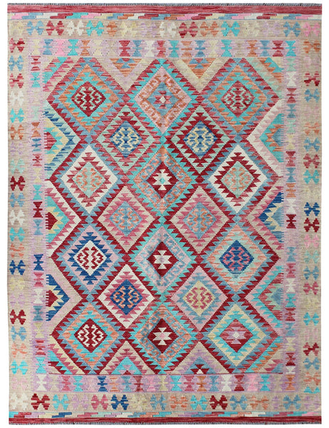 Kilim Rug | 238cm x 181cm | Chalk Kilim Rug | Emma Mellor Rugs London