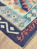Kilim Rug | 241cm x 181cm | Chalk Kilim Rug | Emma Mellor Rugs London