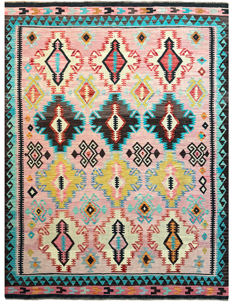 Kilim Rug | 240cm x 179cm | Chalk Kilim Rug | Emma Mellor Rugs London