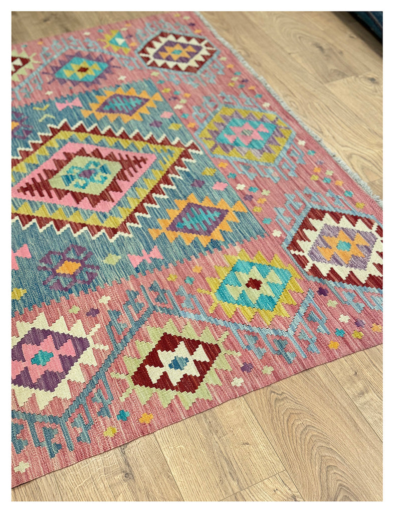 Chalk Kilim 197cm x 150cm (6'6 x 5')