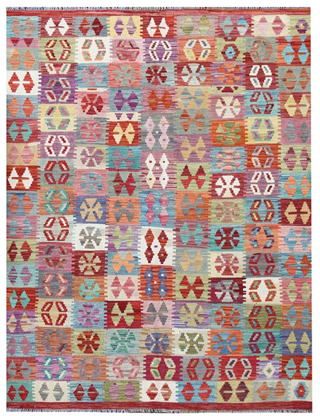 Kilim Rug | 199cm x 151cm | Chalk Kilim Rug | Emma Mellor Rugs London
