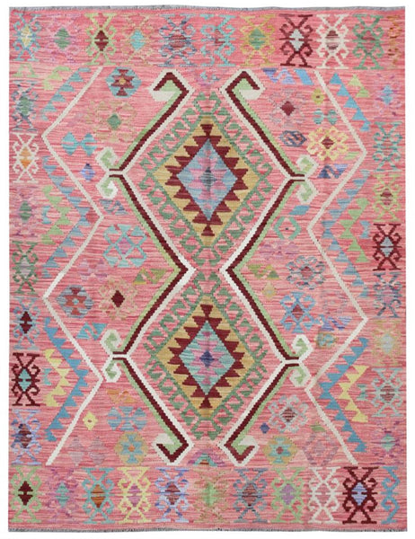 Kilim Rug |  189cm x 144cm | Chalk Kilim Rug | Emma Mellor Rugs London