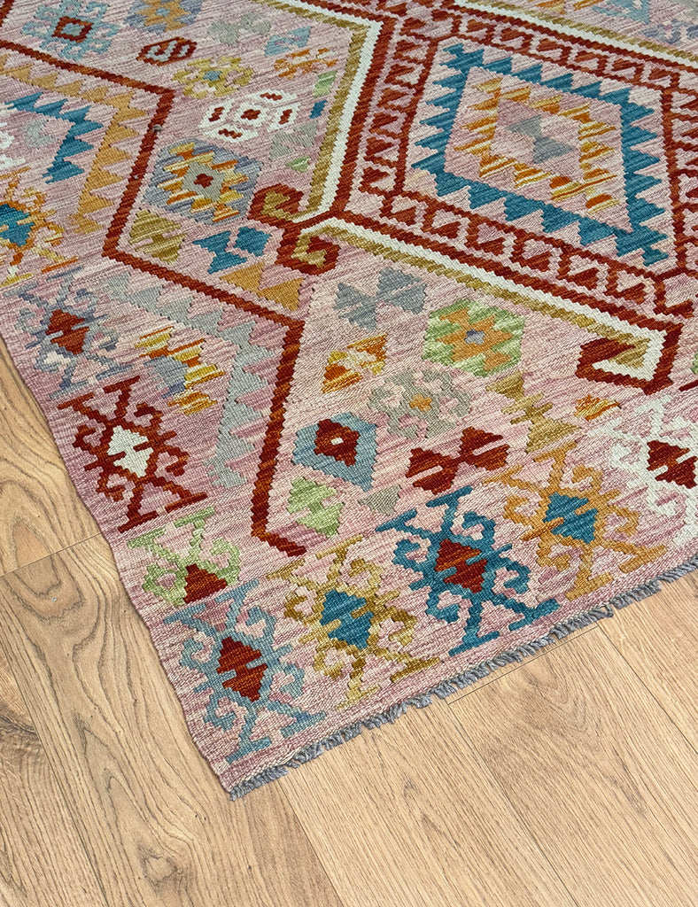 Chalk kilim rug from Emma Mellor