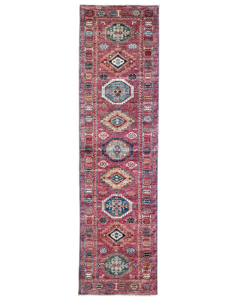 Dusty Rose Hall Runner | 307cm x 81cm | Gendje Rug | Emma Mellor Rugs