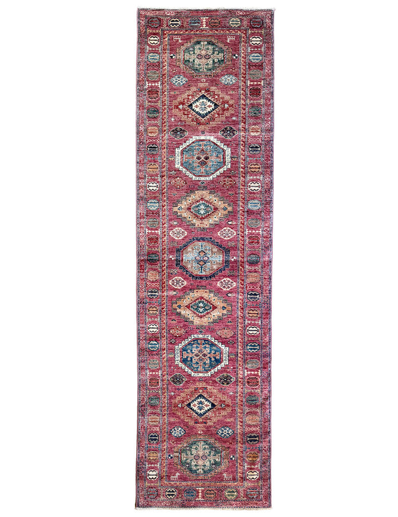 Dusty Rose Hall Runner | 307cm x 81cm | Gendje Rug | Emma Mellor Rugs