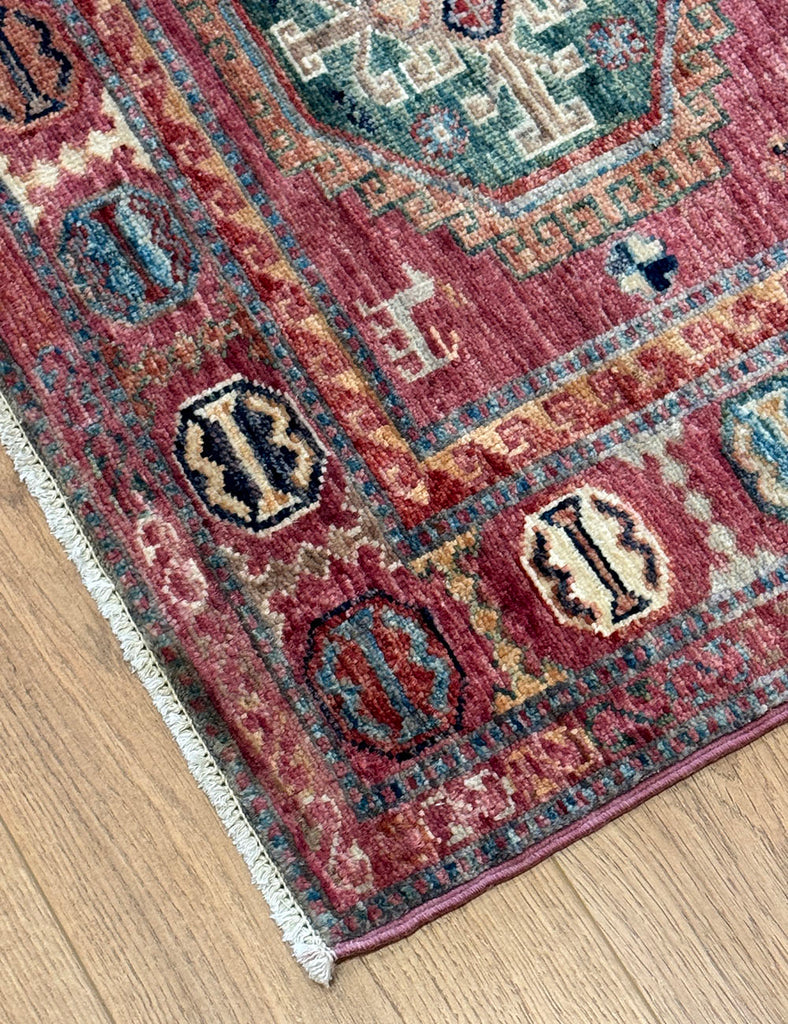 Dusty Rose Hall Runner | 307cm x 81cm | Gendje Rug | Emma Mellor Rugs