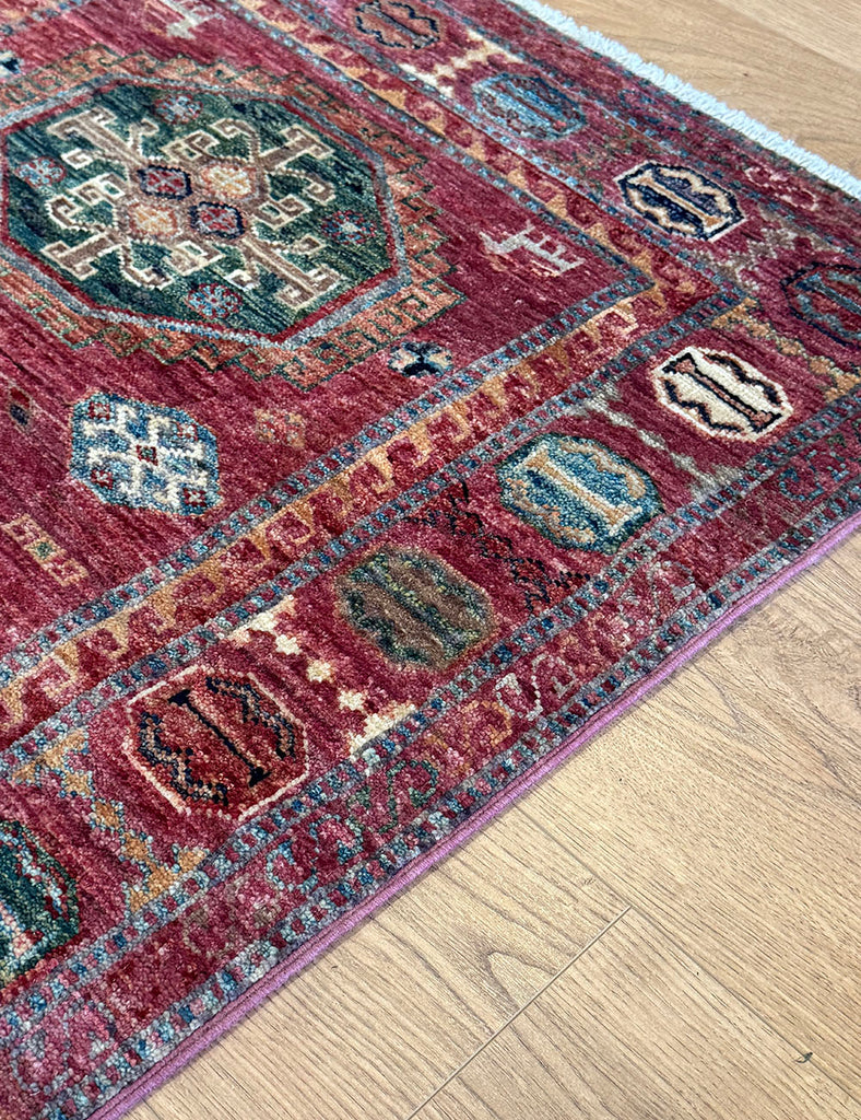 Dusty Rose Hall Runner | 307cm x 81cm | Gendje Rug | Emma Mellor Rugs