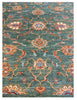 Farahan Rug | 196cm x 153cm | Green Rugs | Emma Mellor Handmade Rugs