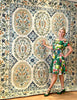Garden Tile Rug - Handmade in Afghanistan with fine wool and natural dyes - Garden Tile Rugs | Emma Mellor Handmade Rugs London