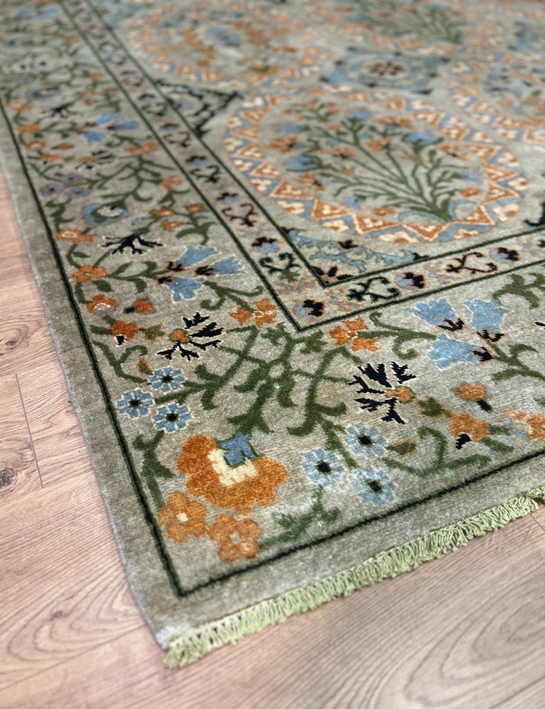 Garden Tile Rug |  305cm x 245cm | Suzani Rugs | Emma Mellor Rugs