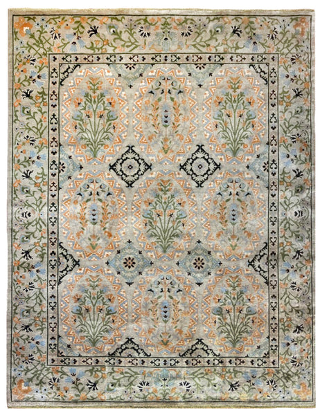 Garden Tile Rug |  305cm x 245cm | Suzani Rugs | Emma Mellor Rugs