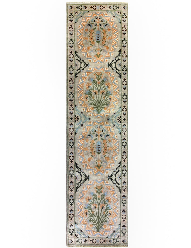 Garden Tile Hall Runner | 300cm x 81cm | Hall Rugs | Emma Mellor Rugs