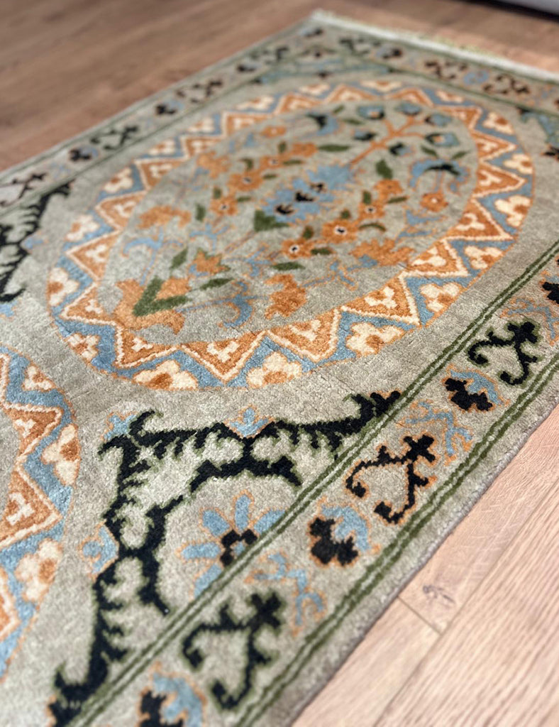 Garden Tile Hall Runner | 300cm x 81cm | Hall Rugs | Emma Mellor Rugs