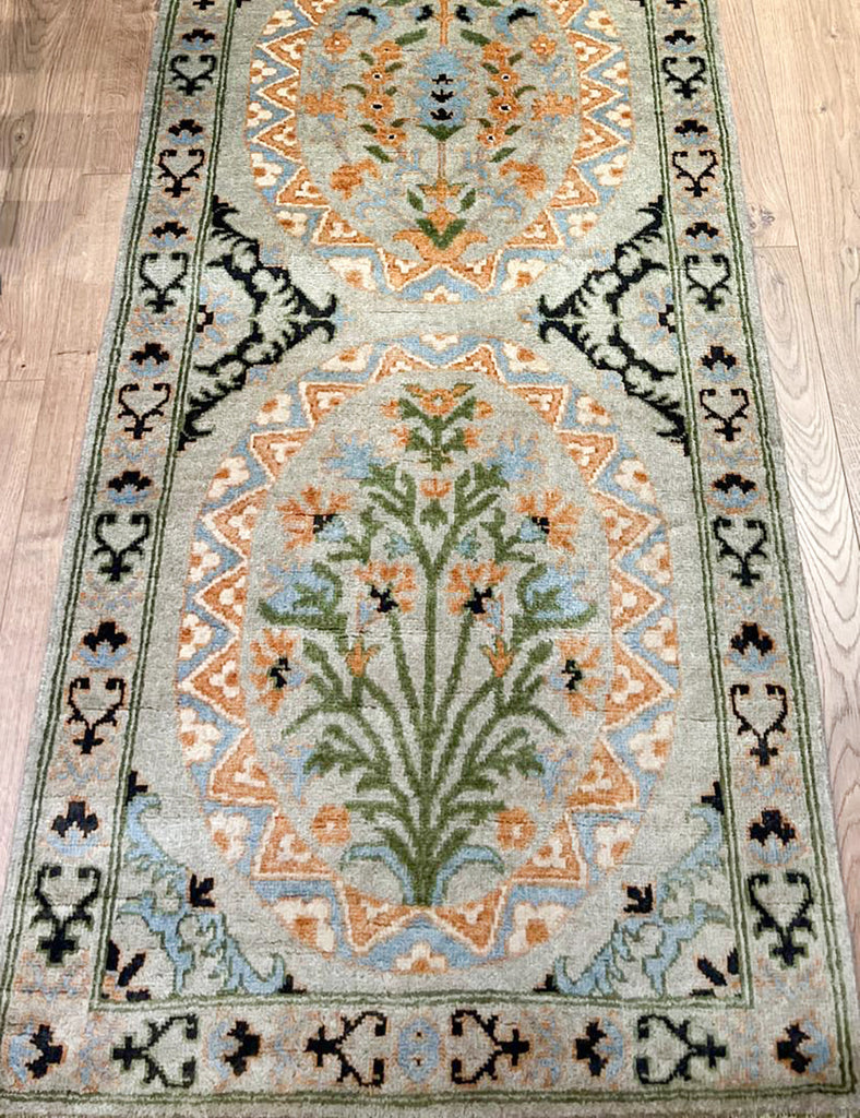 Garden Tile Hall Runner | 300cm x 81cm | Hall Rugs | Emma Mellor Rugs