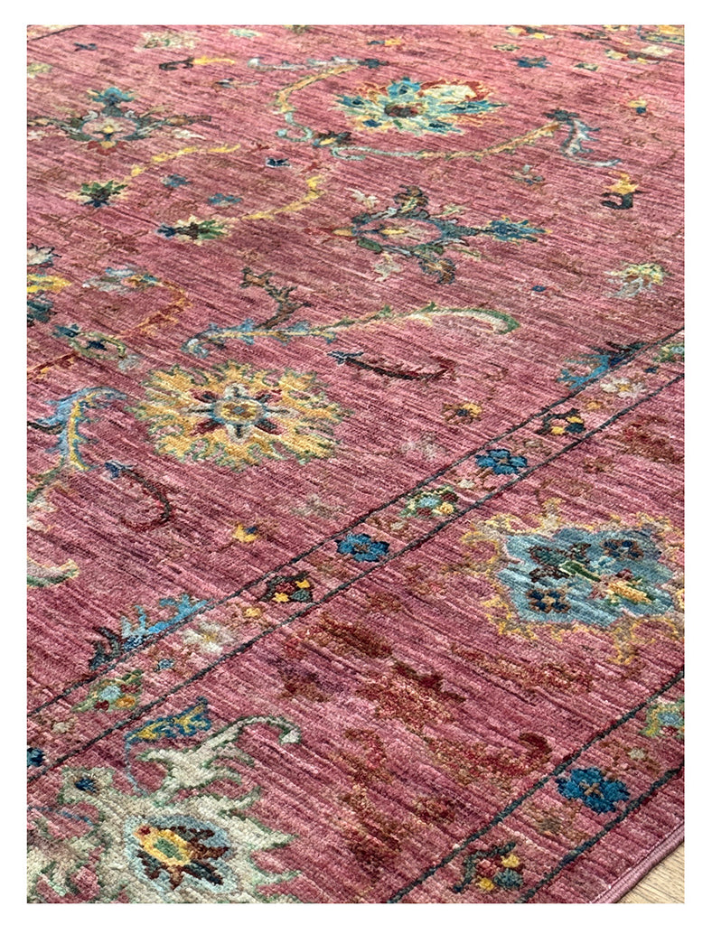 Dusky Rose Gendje | 245cm x 170cm | Rugs | Emma Mellor Handmade Rugs