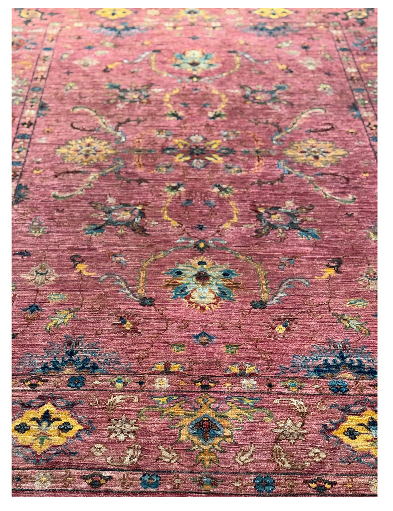 Dusky Rose Gendje | 245cm x 170cm | Rugs | Emma Mellor Handmade Rugs