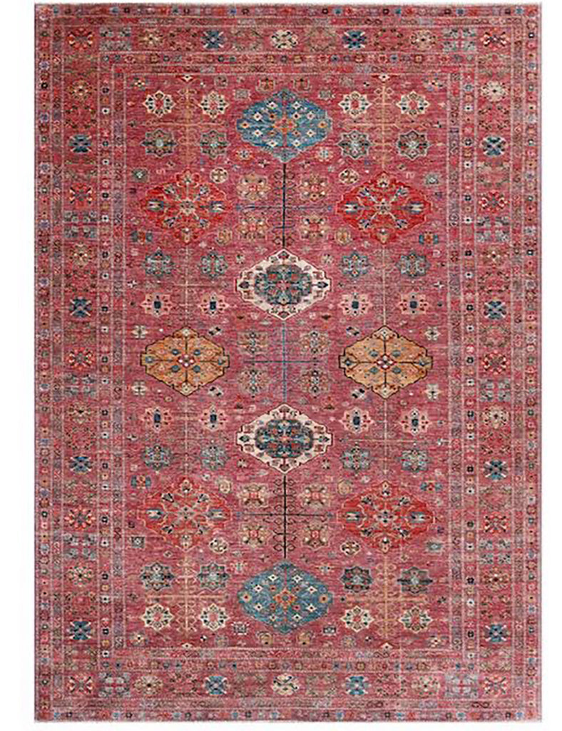 Raspberry Gendje Rug | 378cm x 271cm | Large Rugs | Emma Mellor Rugs