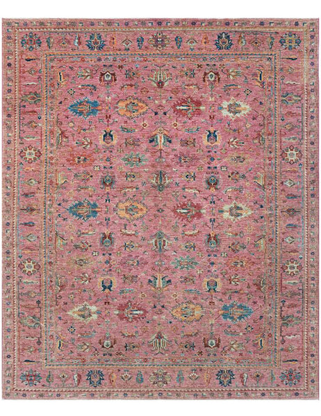Raspberry Gendje Rug | 310cm x 245cm | Emma Mellor Handmade Rugs