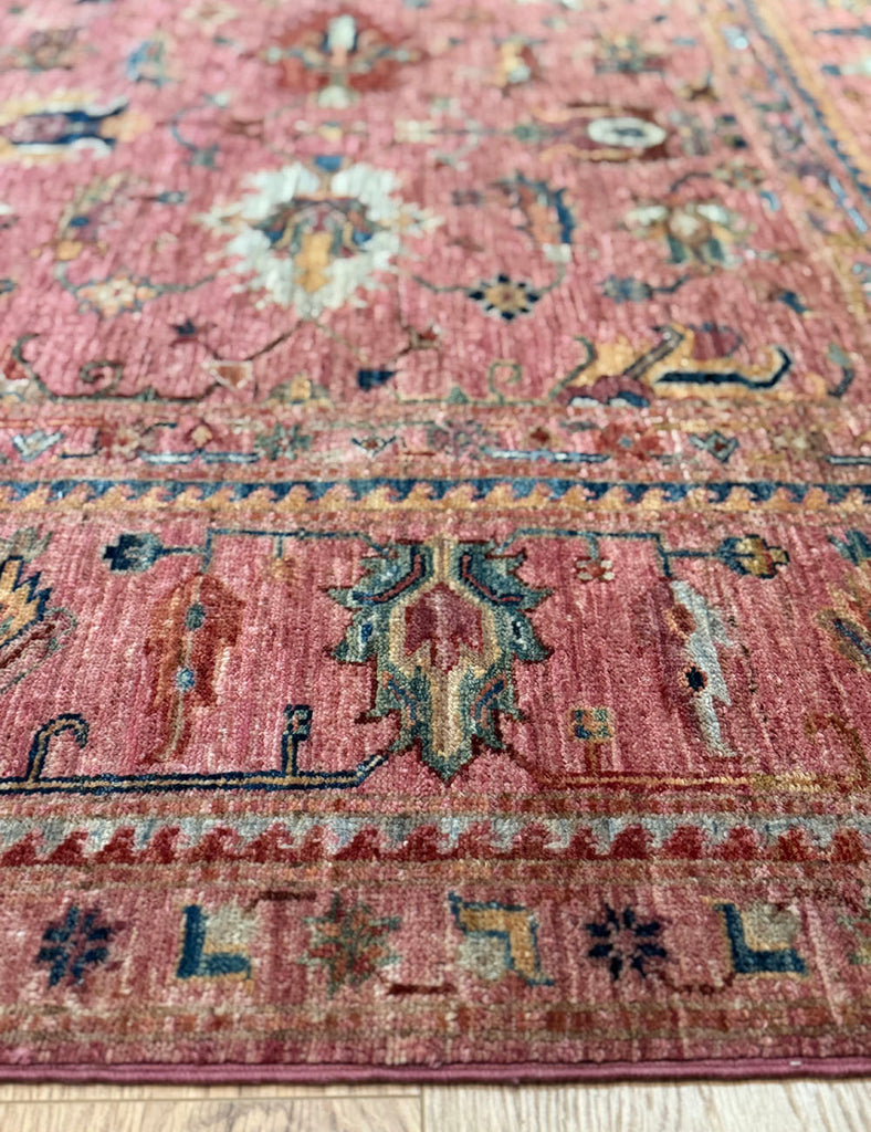 Raspberry Gendje Rug | 310cm x 245cm | Emma Mellor Handmade Rugs