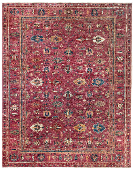 Raspberry Gendje Rug | 317cm x 260cm | Emma Mellor Handmade Rugs