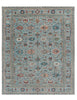 Celestial Blue Gendje Rug | 310cm x 245cm | Emma Mellor Handmade Rugs
