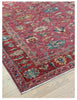 Raspberry & Vermilion Gendje Rug | 235cm x 170cm | Emma Mellor Rugs