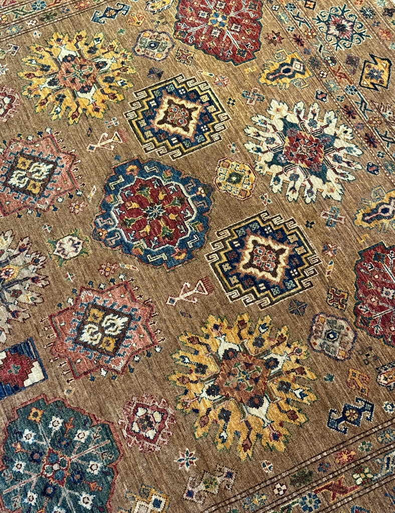Marmalade Gendje Rug - This Gendje Rug was Handmade in Afghanistan with fine wool and natural dyes | Worldwide Shipping | Emma Mellor Handmade Rugs