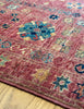 Raspberry Gendje Rug - This Gendje Rug was Handmade in Afghanistan with fine wool and natural dyes | Worldwide Shipping | Emma Mellor Handmade Rugs