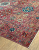 Raspberry Gendje Rug - This Gendje Rug was Handmade in Afghanistan with fine wool and natural dyes | Worldwide Shipping | Emma Mellor Handmade Rugs