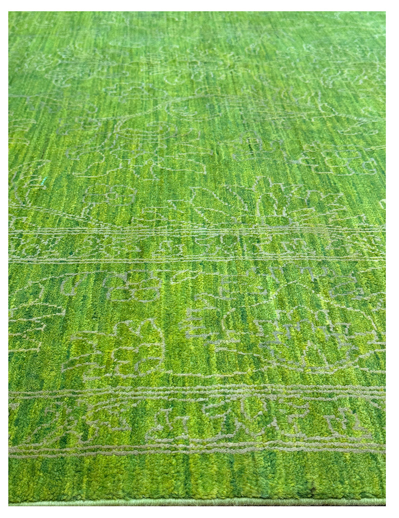 Green Goddess Rug | 290cm x 193cm | Rugs | Emma Mellor Handmade Rugs