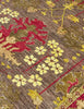 Karakul rug in mouse and raspberry
