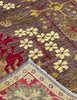 Karakul rug in mouse and raspberry