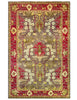 Karakul rug in mouse and raspberry