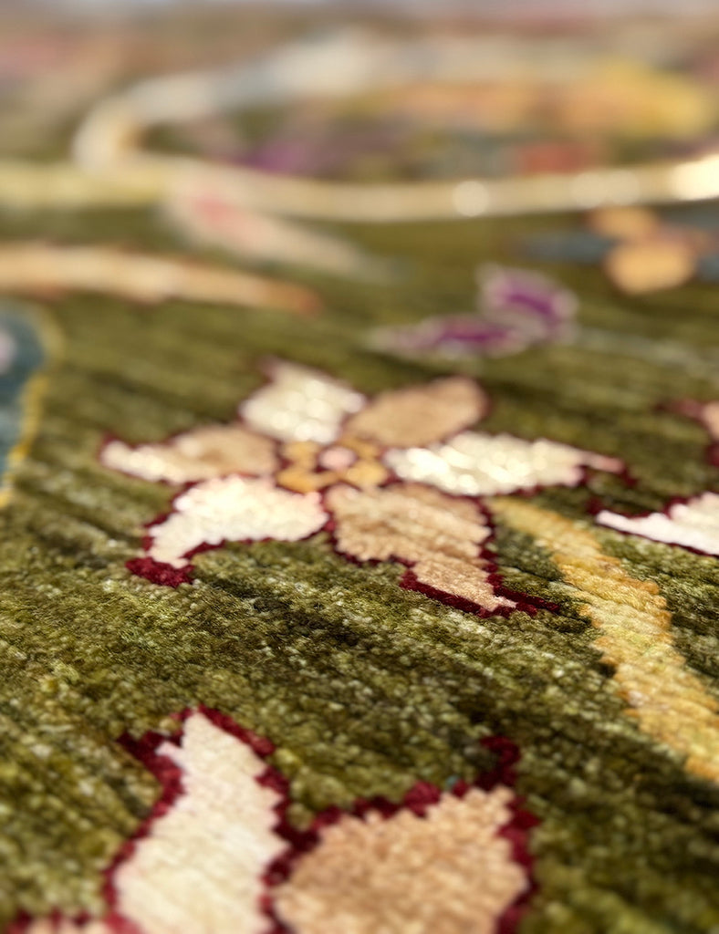 Moss Karakul Rug | 295cm x 256cm  | Handmade Rugs | Emma Mellor Rugs