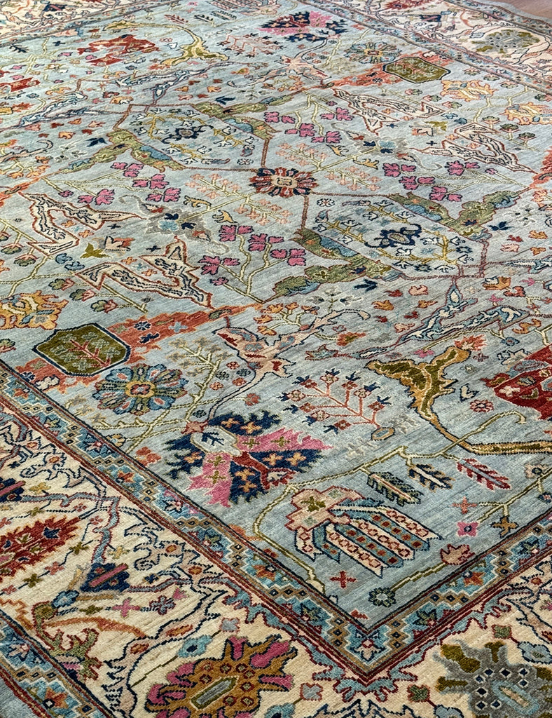 Softest Blue Karakul Rug - Karakul Rugs are Handmade in Afghanistan with fine wool and natural dyes - Karakul Rug | Emma Mellor Handmade Rugs