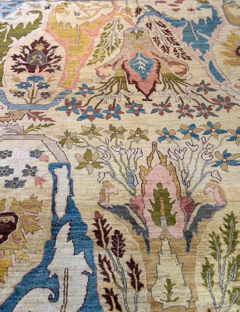 KARAKUL IN PRIMROSE & SKY - 357cm x 271cm (11'9 x 8'11)