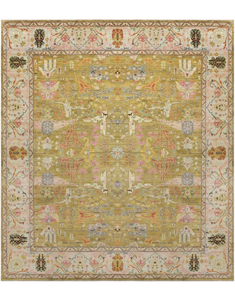 Karakul Rug in Golden Olive - Karakul Rugs are Handmade in Afghanistan with fine wool and natural dyes | Emma Mellor Handmade Rugs London