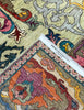 Karakul Rug | 314cm x 249cm | In Sage Orange Ochre | Emma Mellor Rugs