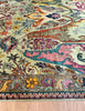 Karakul Rug | 314cm x 249cm | In Sage Orange Ochre | Emma Mellor Rugs