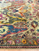 Karakul Rug | 314cm x 249cm | In Sage Orange Ochre | Emma Mellor Rugs