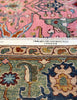 Karakul Rug in rose and green | 364cm x 278cm | Large Handmade Rugs | Emma Mellor Rugs