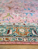 Karakul Rug in rose and green | 364cm x 278cm | Large Handmade Rugs | Emma Mellor Rugs