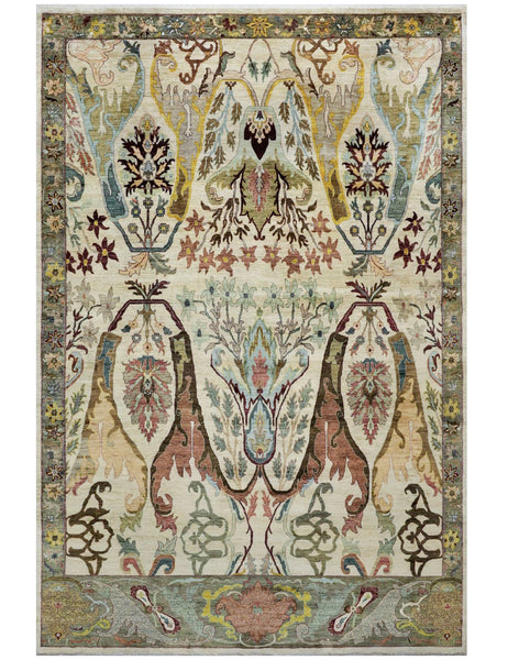 Large Karakul Rug In Autumn - Karakul Rugs are Handmade in Afghanistan with fine wool and natural dyes - Worldwide Delivery | Emma Mellor Handmade Rugs