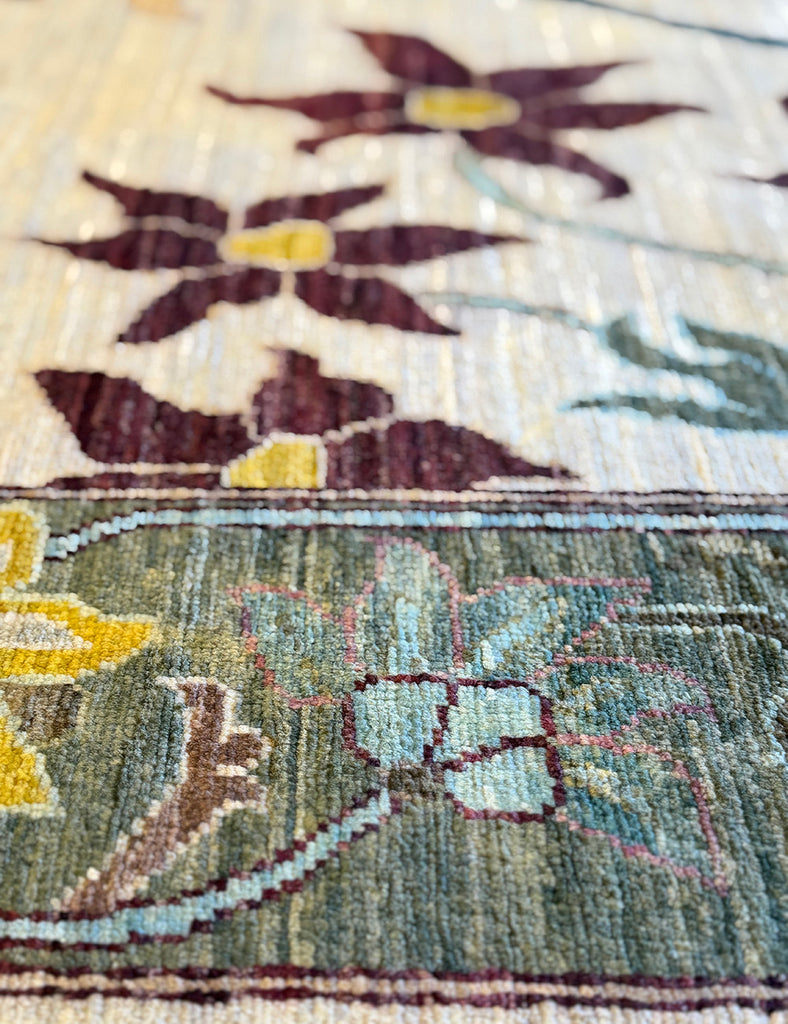 Large Karakul Rug In Autumn - Karakul Rugs are Handmade in Afghanistan with fine wool and natural dyes - Worldwide Delivery | Emma Mellor Handmade Rugs
