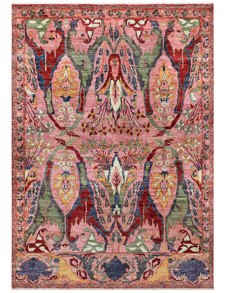 Karakul Rug in Peony & Rosehip - Karakul Rugs are Handmade in Afghanistan with fine wool and natural dyes | Worldwide delivery | Emma Mellor Handmade Rugs 
