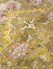 Karakul rug in chartreuse & rose