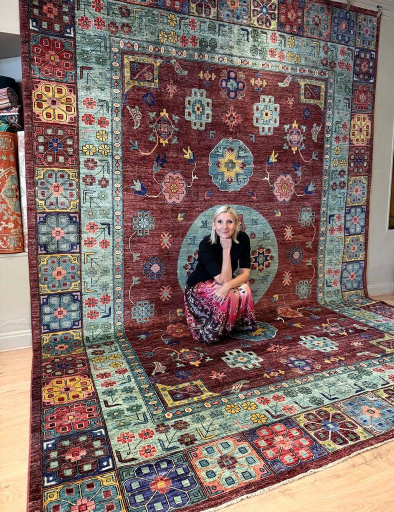 Khotan Rug | 426cm x 299cm | Large Handmade Rugs | Emma Mellor Rugs