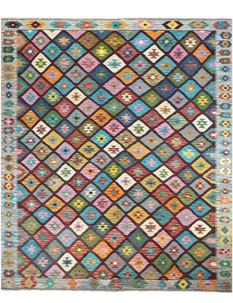 Kilim Rug | 292cm x 246cm | Large Kilim Rug | Emma Mellor Rugs London