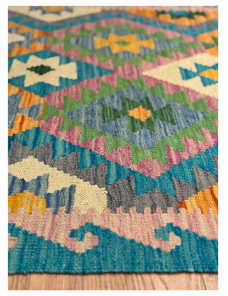 Kilim Rug | 153cm x 99cm | Chalk Kilim Rug | Emma Mellor Rugs London