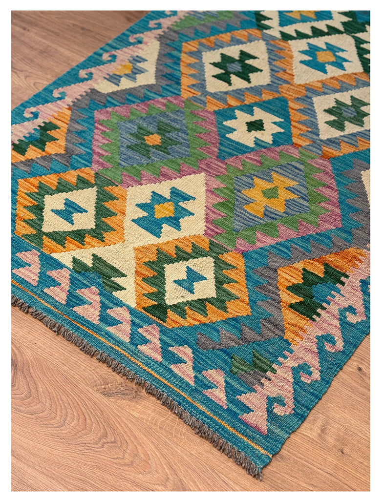Kilim Rug | 153cm x 99cm | Chalk Kilim Rug | Emma Mellor Rugs London